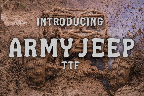 Army Jeep Font for Creative Campaigns