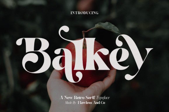 Balkey: A Retro Serif Font for Editorial Design