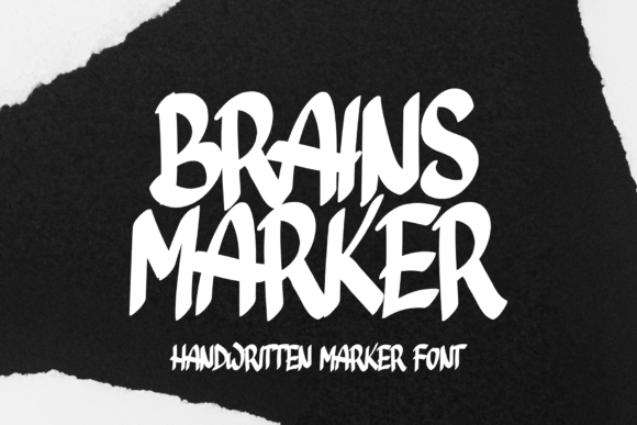 Brains Marker Font Review