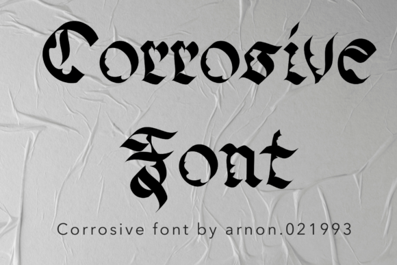 Corrosive: A Bold Display Font