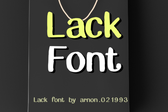 Lack Font for Web Design