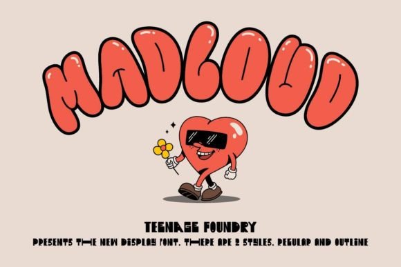 Madcloud Font: Bold and Playful