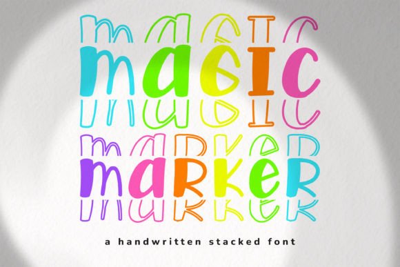 Magic Marker Font for Web Design