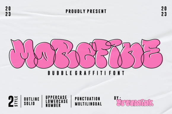Morefine: A Playful Display Font