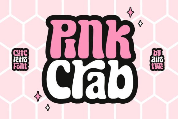 Pink Crab Font for Creative Projects