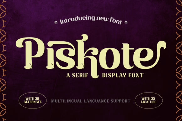 Piskote: A Font for Polished Branding