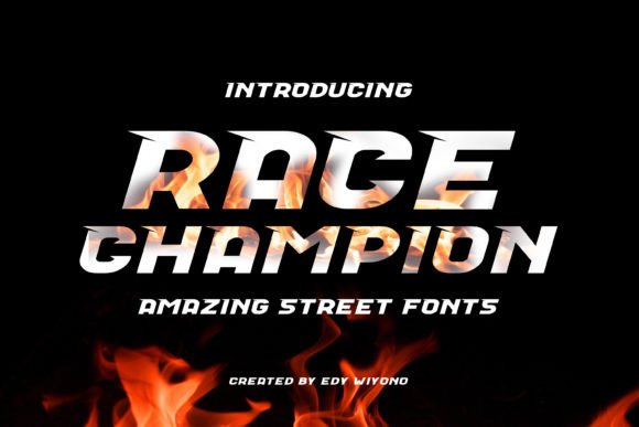 Race Champion Font for Creative Projects