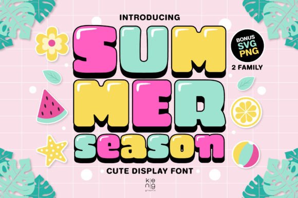 Summer Season Font for Business