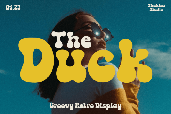 The Duck Font: A Groovy Retro Typeface for Creative Makers