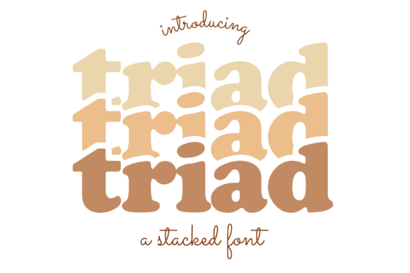 Triad: A Stylish Display Font