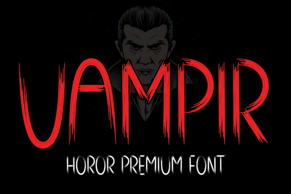 Vampir Font for Halloween Design