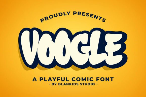 Voogle: A Bold Playful Font