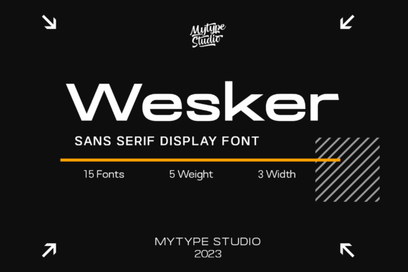 Wesker: A Bold Display Font